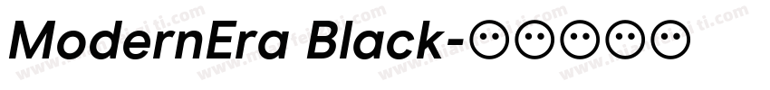 ModernEra Black字体转换